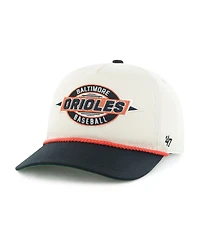47 Brand Men's Natural/Black Baltimore Orioles Frame Out Hitch Adjustable Hat