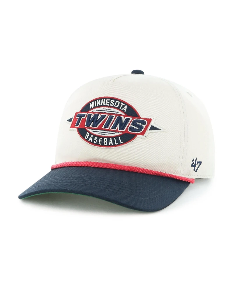 47 Brand Men's Natural Minnesota Twins Frame Out Hitch Adjustable Hat
