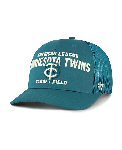 47 Brand Men's Teal Minnesota Twins Contemporary Hitch Adjustable Trucker Hat