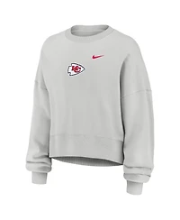 Nike Women's Gray Kansas City Chiefs Oversized Primetime Phoenix Fleece Sweatshirt