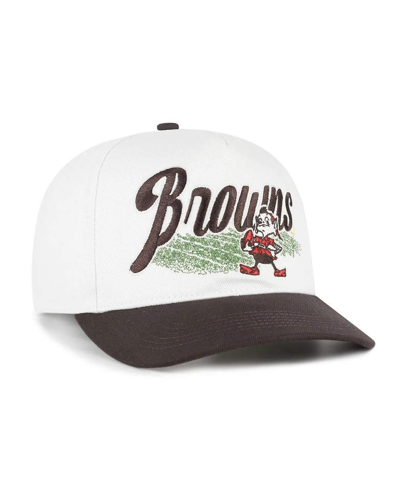 '47 Brand Men's Cream Cleveland Browns Throwback Enfield Hitch Adjustable Hat