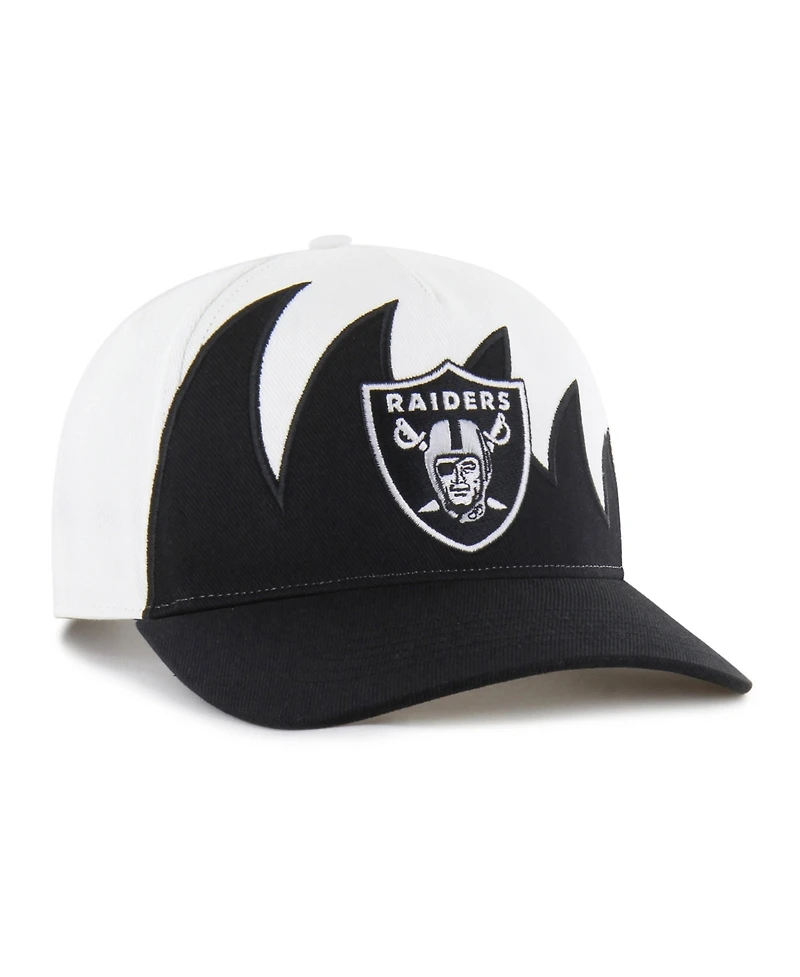 47 Brand Men's White Las Vegas Raiders Jagged Hitch Adjustable Hat