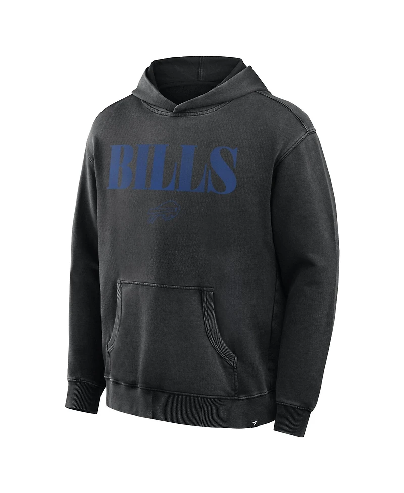 Fanatics Men's Black Buffalo Bills Relaxed Intense Rivalry French Terry Hoodie