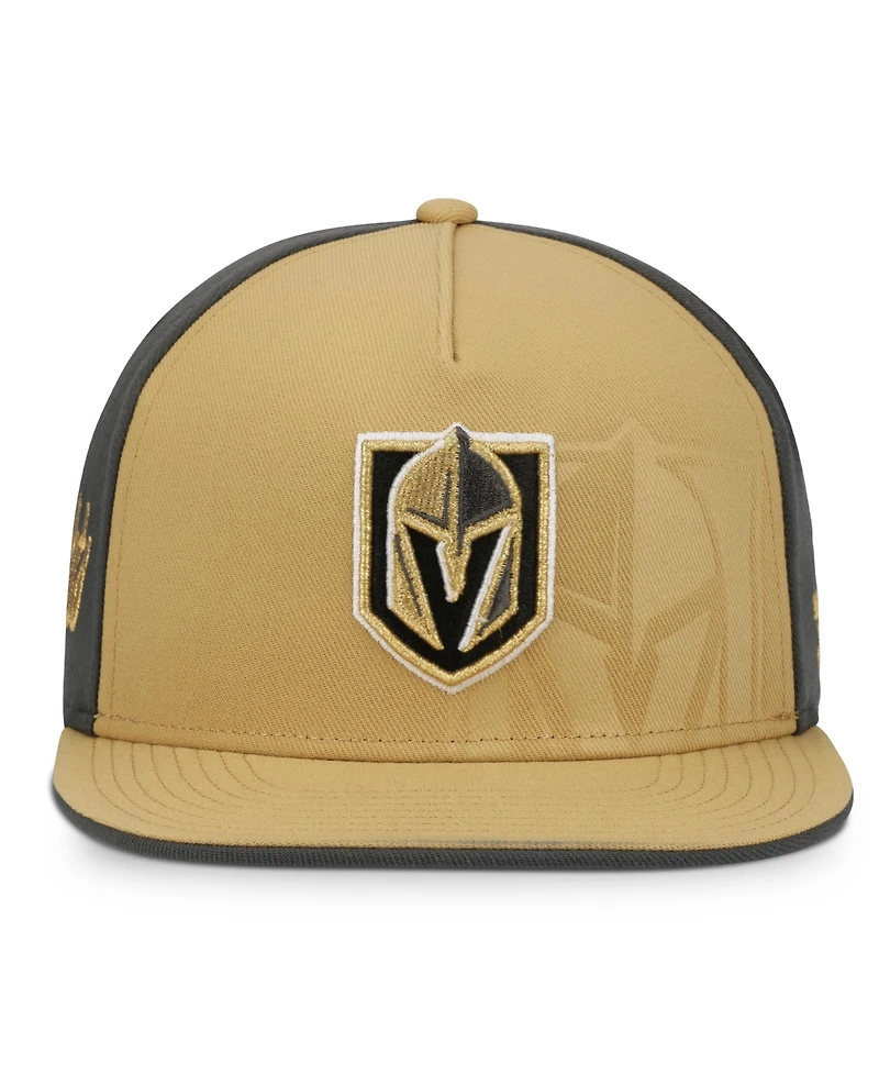 Fanatics Men's Gold/Charcoal Vegas Golden Knights Snapback Hat