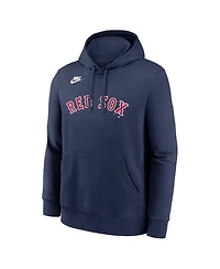 Nike Men's Navy Boston Red Sox Cooperstown Collection Wordmark Club Hoodie