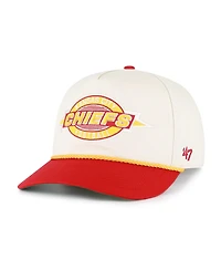 '47 Brand Men's Natural Kansas City Chiefs Frame Out Two Tone Hitch Adjustable Hat