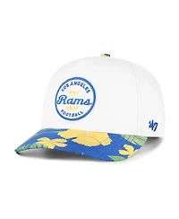 47 Brand Men's White/Royal Los Angeles Rams Beach Side Hitch Adjustable Hat