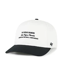 '47 Brand Men's White Las Vegas Raiders Contemporary Two-Tone Hitch Adjustable Hat