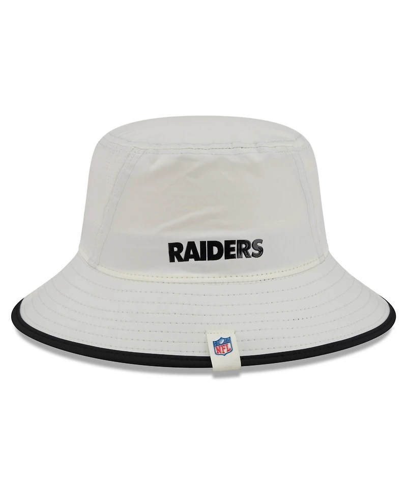 New Era Men's Cream Las Vegas Raiders 2026 Nfl Training Camp Sport Bucket Hat