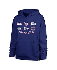 '47 Brand Women's Chicago Cubs Bow Banners Naomi Graphic Pullover Hoodie