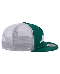 New Era Men's Green New York Jets Core Team 9FIFTY Trucker Snapback Hat