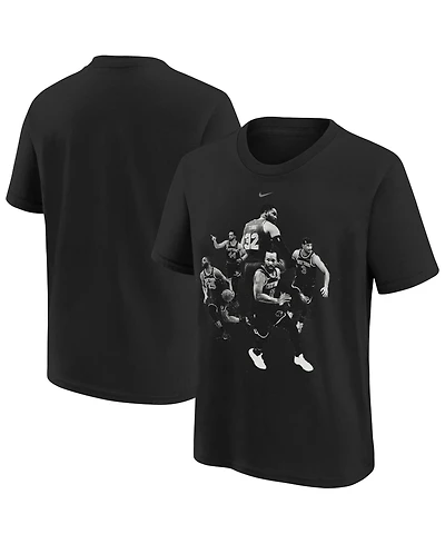 Nike Big Boys and Girls Black New York Knicks Players T-Shirt