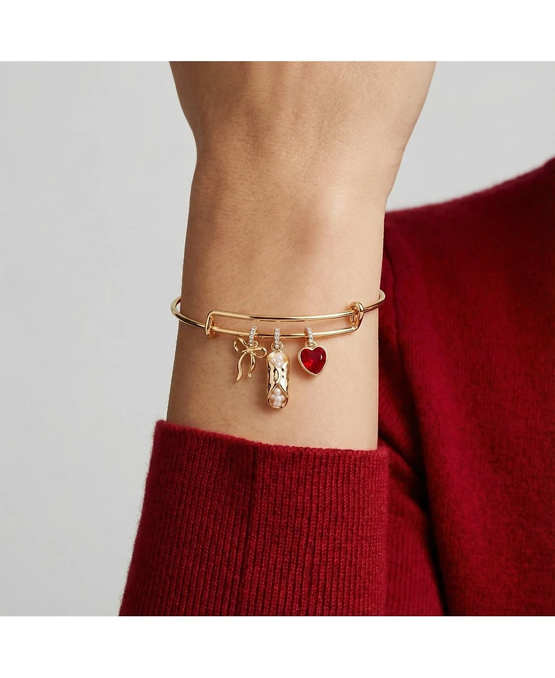 Alex and Ani There Cannoli Be You' Bow and Heart Multi Charm Bangle