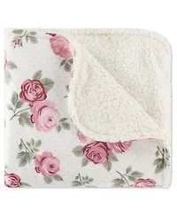 Huggies Baby Girls' Allover Rose Graphic Print Blanket