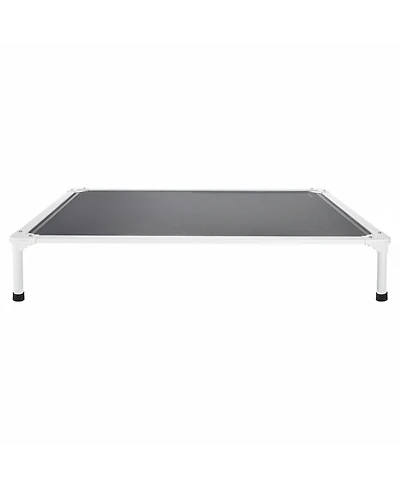 Gouun Xl Elevated Dog Bed 49 x 33 Inch, Raised Pet Cot with Aluminum Frame and Breathable Textilene Mesh