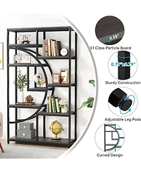 Tribesigns 5-Tier Industrial Bookshelf for Home Office