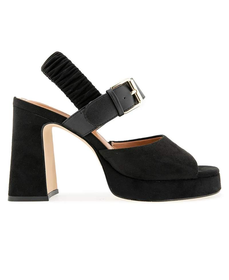 Christian Siriano Women's Finzee Velvet Platform Sandal
