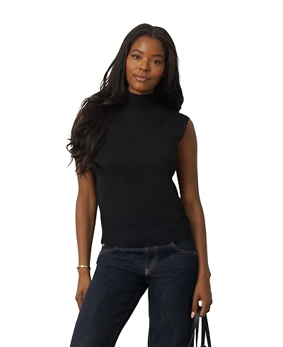 Cable & Gauge Women's Extended Shoulder Mock Neck Sweater