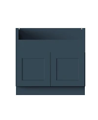 Boyel Living 36 Inch Farmhouse Sink Base Cabinets, Ready to Assemble Kitchen Cabinets with Solid Wood Frame
