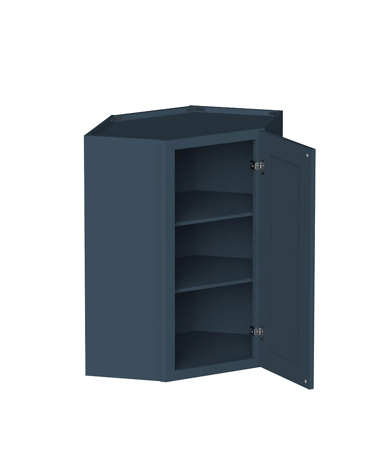 Boyel Living Inch Height Wall Diagonal Corner Cabinets, Ready to Assemble Kitchen Cabinet with Solid Wood Frame