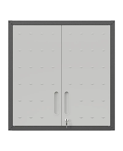 Boyel Living Wall Mounted Storage Cabinet Steel Adjustable Shelf Locking Doors