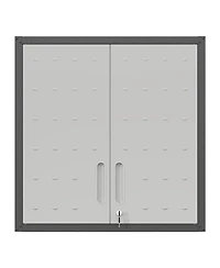 Boyel Living Wall Mounted Storage Cabinet Steel Adjustable Shelf Locking Doors