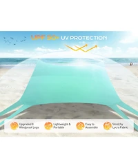 Aofar Beach Tent Sun Shelter Uv Protection Sandbags Camping Fishing Picnic
