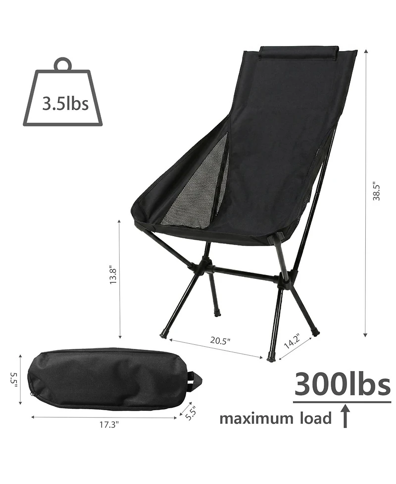 Piscifun Foldable Portable Camping Chair Outdoor Oxford Steel For Hiking Beach Fishing Picnic With Carry Bag