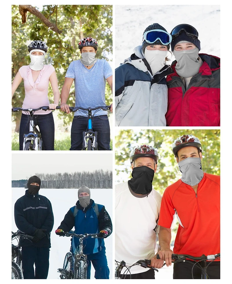 Piscifun 9 Pack Men's Balaclava Face Cover Warm Uv Protection Winter Outdoor Sports Gear