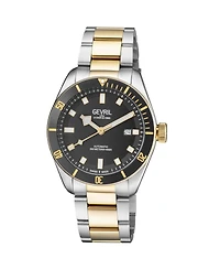 Gevril Men's Swiss Made Yorkville Swiss Automatic Two tone Stainless Steel Bracelet Watch