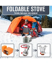 Piscifun 16 Piece Camping Cookware Mess Kit Lightweight Non Stick For Outdoor Hiking