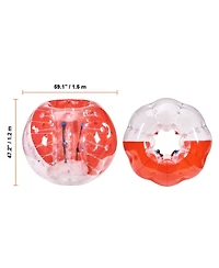 Hongge Inflatable Bumper Ball 5 ft Body Sumo Zorb Ball 0.8 mm Thick Pvc for Outdoor Team Games