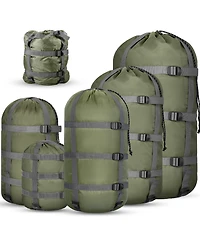 Piscifun 5 Pack Ultralight Stuff Sacks Space Saving Travel Outdoor Camping Gear