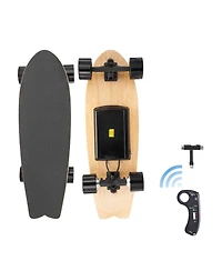 Hongge Electric Skateboard Longboard with Remote Reaching 13.7 mph and 7.5 Mile Range for Adults and Teens