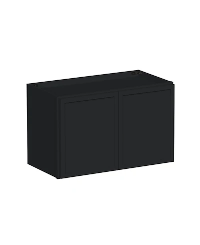 Boyel Living 24"x15" Double Door Short Wall Cabinet, Ready to Assemble Kitchen Cabinet with Solid Wood Frame, Soft-Close Slides and Hinge