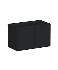 Boyel Living 24"x15" Double Door Short Wall Cabinet, Ready to Assemble Kitchen Cabinet with Solid Wood Frame, Soft-Close Slides and Hinge