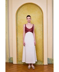 Pcfg Women's The Broderie Anglaise Edit Embroidered Floral Midi Dress