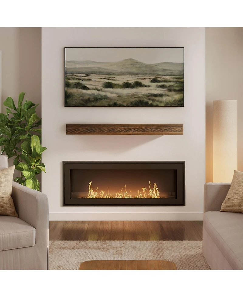 Plank+Beam 60 Inch Rustic Floating Shelf/Fire Beam
