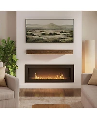Plank+Beam 60 Inch Rustic Floating Shelf/Fire Beam