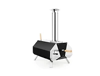 Lucky One Outdoor Pizza Oven with Pizza Stone, Wood Fired Portable Oven with Foldable Legs