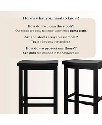 Grain & Grove pack 30 Inch Height Bar Stool