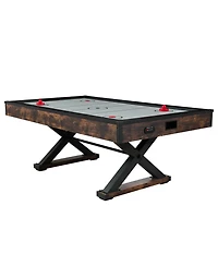 Hongge 84 in Air Hockey Game Table with High-Powered Blower Electronic Scorer 2 Pushers and 2 Pucks