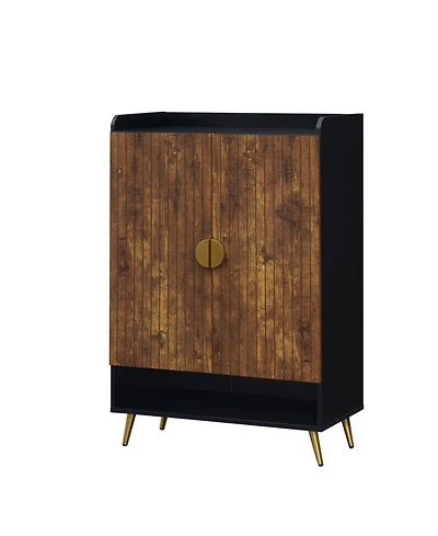 Sugift 44in Tall 7-Tier Shoe Storage Cabinet with Adjustable Shelves and Doors for Entryway
