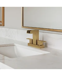Everstein Centerset Bathroom Faucet 2-Handle, 4-Inch Waterfall Basin with Drain Assembly