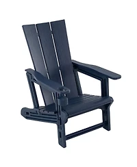 Sugift Hdpe Outdoor Adirondack Chairs with Cup Holder