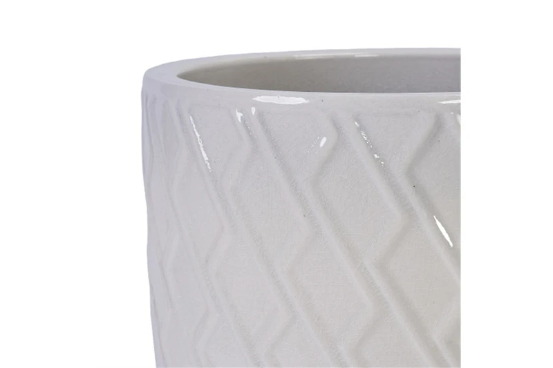 Yobtop Handmade Ceramic Planter Pot, Breathable Clay,Indoor Outdoor Doorway Use,Monstera Deliciosa and Fiddle Leaf Fig