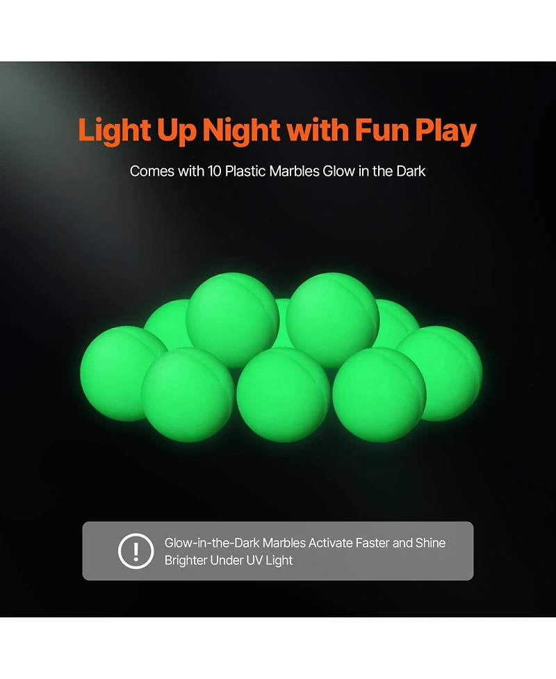 Sugift Glow-in-the-Dark Easy-Connect 110-Piece Marble Run Building Set, Ages 3+