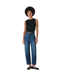 Whistles Women's High Waist Barrel Jeans