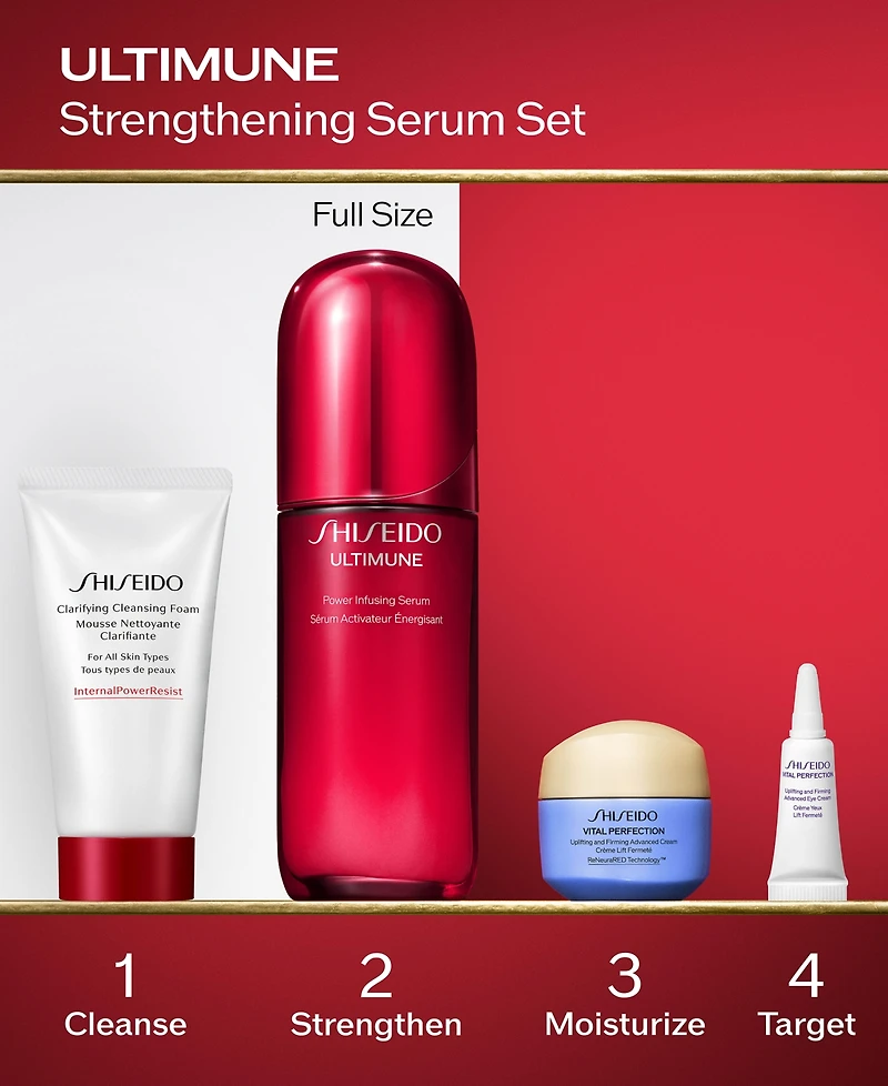 Shiseido 4-Piece Ultimune Strengthening Serum Set