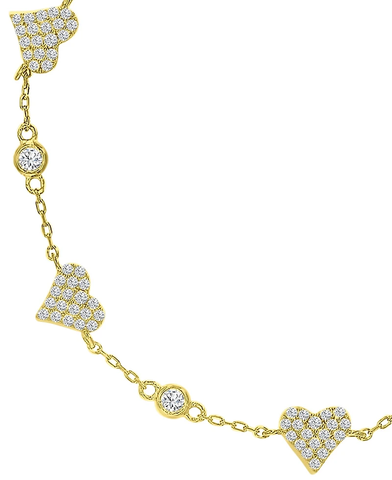 Macy's 14k Gold-Plated Casual Heart Fashion Bracelet